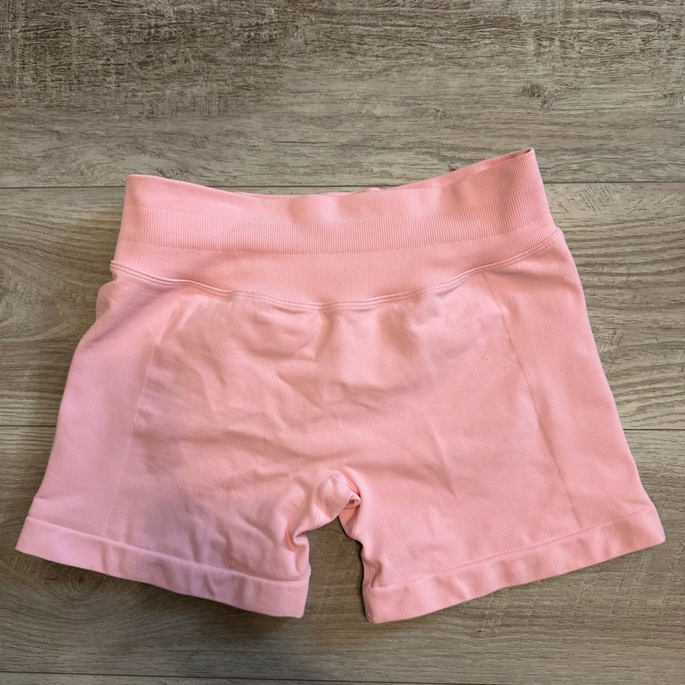 First Health Pink Ascend workout shorts